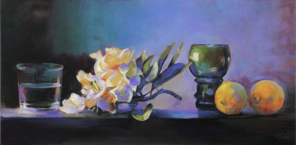 STILLEBEN MIT RHODODENDRON